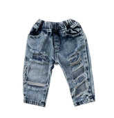 Acid Wash Ripped Jeans - TrendyDistressed Baby Jeans.